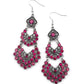 All For The GLAM - Pink - Paparazzi Earring Image