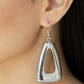 Irresistibly Industrial​ - Silver - Paparazzi Earring Image