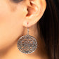 ​Dubai Décor - Silver - Paparazzi Earring Image