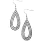 ​Exquisite Exaggeration - Silver - Paparazzi Earring Image