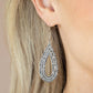 ​Exquisite Exaggeration - Silver - Paparazzi Earring Image