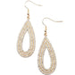 ​Exquisite Exaggeration - Gold - Paparazzi Earring Image