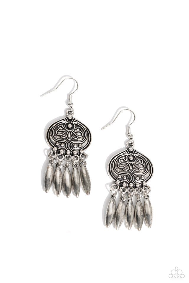 Paparazzi Earring ~ Future, PASTURE, and Present - Silver – Paparazzi ...