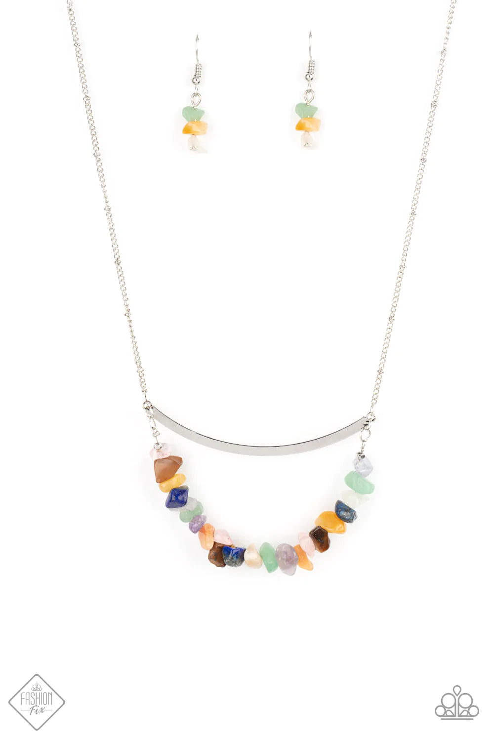 Collar Paparazzi ~ Pebble Prana - Multicolor