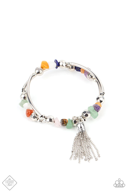 Pulsera Paparazzi ~ Mosaico mineral - Multicolor