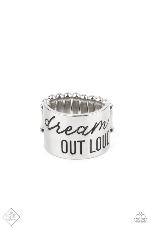 Anillo Paparazzi ~ Dream Louder - Plata