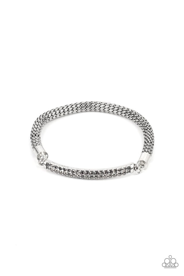 Fearlessly Unfiltered - Silver - Paparazzi Bracelet Image