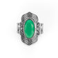 Taj Mahal Trendsetter - Green - Paparazzi Ring Image