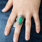 Taj Mahal Trendsetter - Green - Paparazzi Ring Image