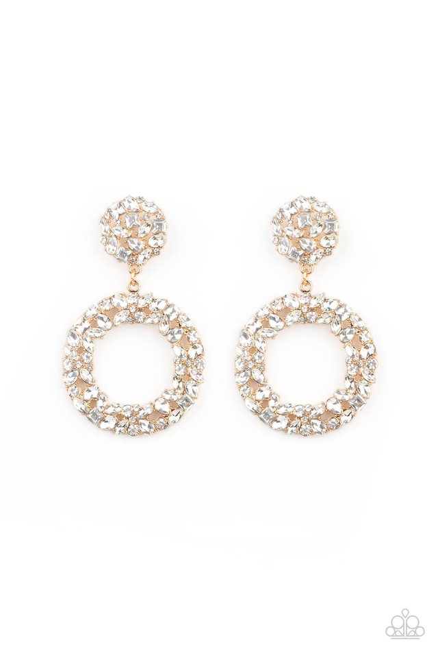 ​Party Ensemble - Gold - Paparazzi Earring Image