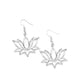 Lotus Ponds - Silver - Paparazzi Earring Image