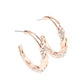 ​Subliminal Shimmer - Copper - Paparazzi Earring Image