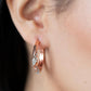 ​Subliminal Shimmer - Copper - Paparazzi Earring Image