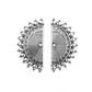 ​Fiercely Fanned Out - Silver - Paparazzi Earring Image