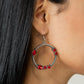 ​Glamorous Garland - Red - Paparazzi Earring Image