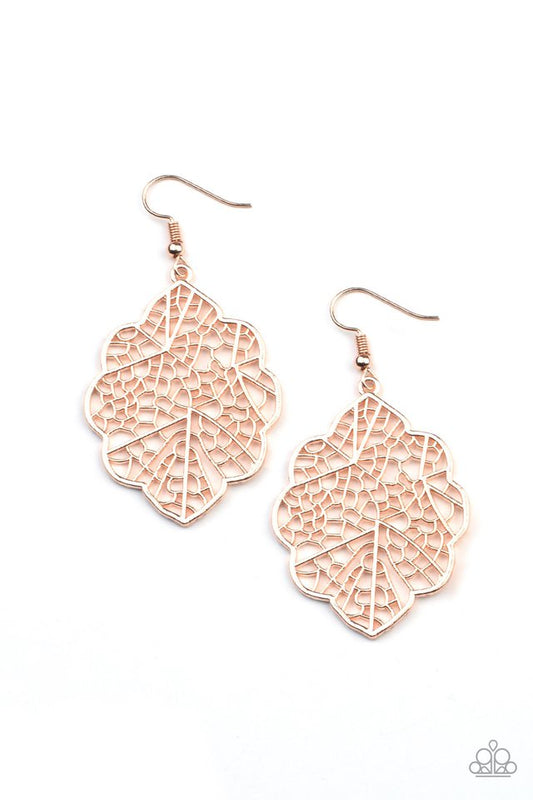 Meadow Mosaic - Rose Gold - Paparazzi Earring Image