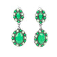 Positively Pampered - Green - Paparazzi Earring Image