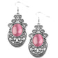 Garden Gondola Ride - Pink - Paparazzi Earring Image