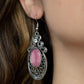 Garden Gondola Ride - Pink - Paparazzi Earring Image