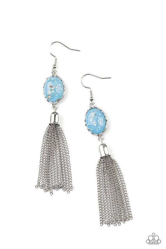 Oceanic Opalescence - Blue - Paparazzi Earring Image