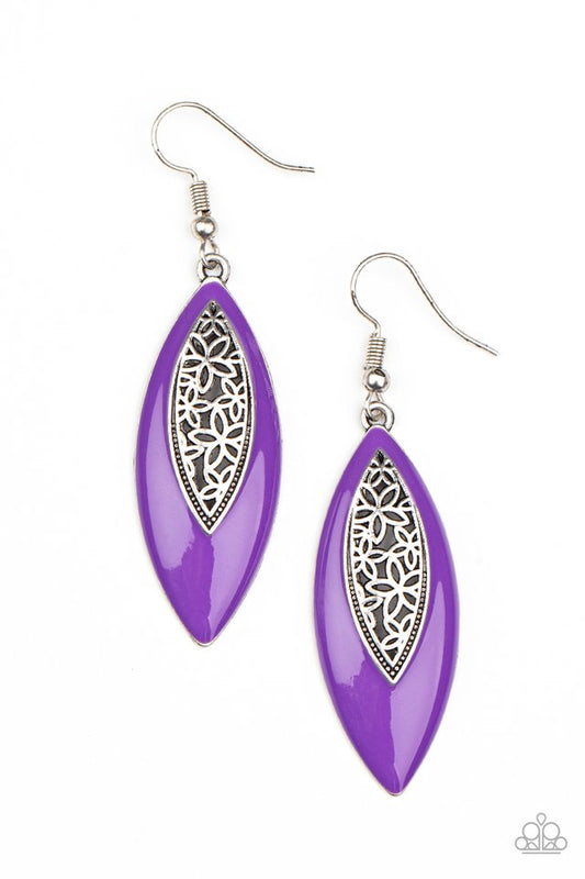 Venetian Vanity - Purple - Paparazzi Earring Image