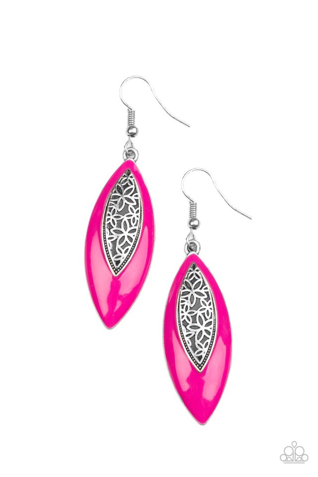 ​Venetian Vanity - Pink - Paparazzi Earring Image