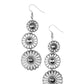 Gazebo Garden - Silver - Paparazzi Earring Image