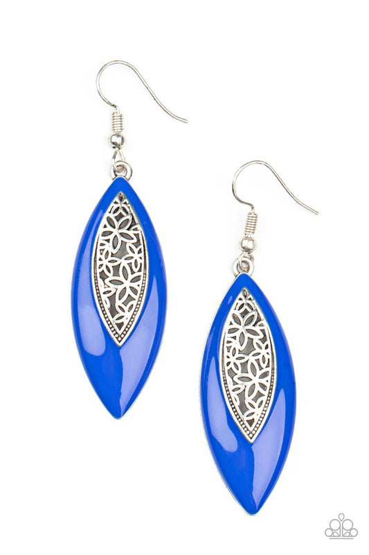 ​Venetian Vanity - Blue - Paparazzi Earring Image