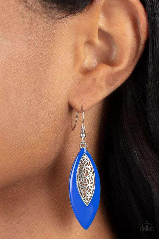 ​Venetian Vanity - Blue - Paparazzi Earring Image