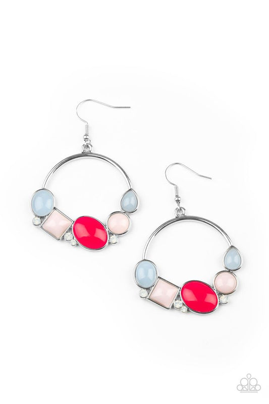 Beautifully Bubblicious - Multi - Paparazzi Earring Image