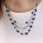 Goddess Getaway - Blue - Paparazzi Necklace Image