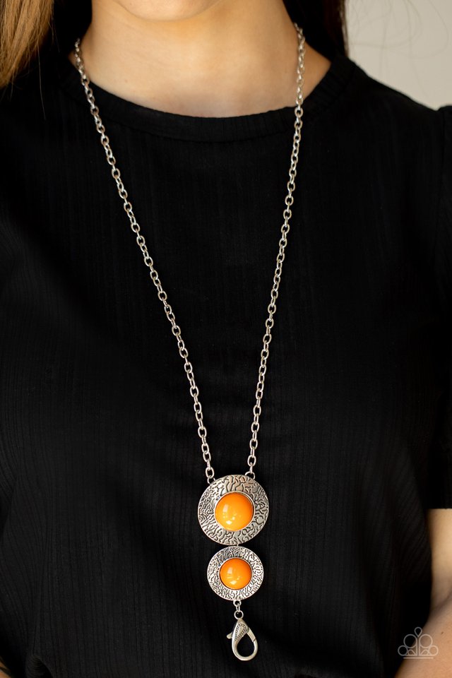 Abstract Artistry - Orange - Paparazzi Necklace Image