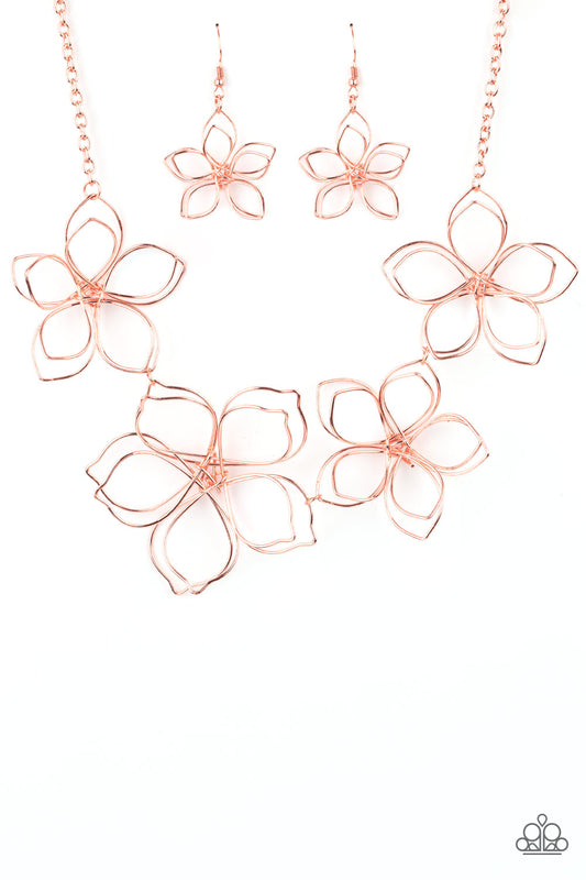 Paparazzi Necklace ~ Flower Garden Fashionista - Copper