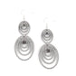 ​Cosmic Twirl - Silver - Paparazzi Earring Image