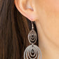 ​Cosmic Twirl - Silver - Paparazzi Earring Image