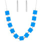 Hello, Material Girl - Blue - Paparazzi Necklace Image