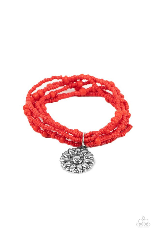 ​Badlands Botany - Red - Paparazzi Bracelet Image