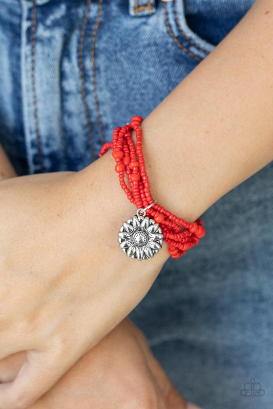 ​Badlands Botany - Red - Paparazzi Bracelet Image