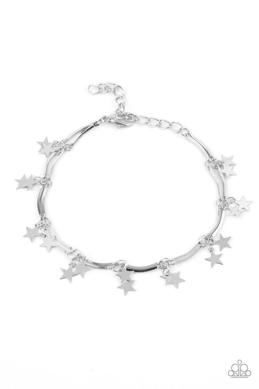 Party in the USA - Silver - Paparazzi Bracelet Image