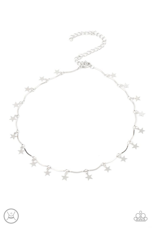 ​Little Miss Americana - Silver - Paparazzi Necklace Image