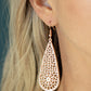 ​Posy Pasture - Rose Gold - Paparazzi Earring Image