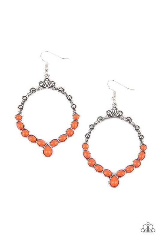 ​Thai Treasures - Orange - Paparazzi Earring Image