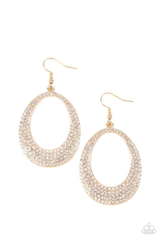 ​Storybook Bride - Gold - Paparazzi Earring Image