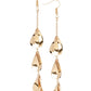 ​Arrival CHIME - Gold - Paparazzi Earring Image