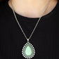 ​DROPLET Like Its Hot - Green - Paparazzi Necklace Image