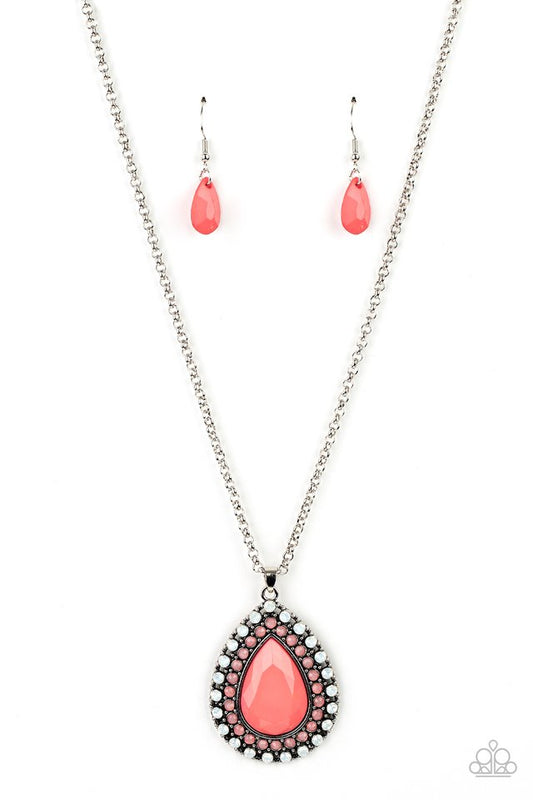 ​DROPLET Like Its Hot - Multi - Paparazzi Necklace Image