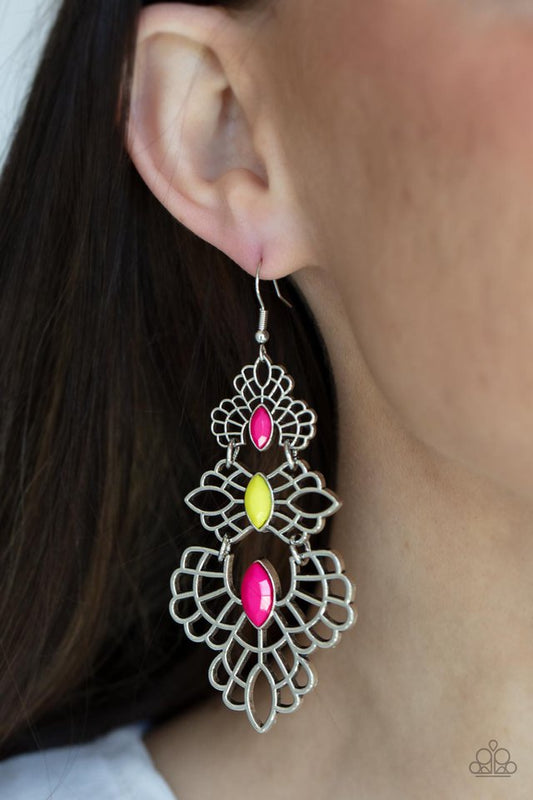 ​Flamboyant Frills - Mulit - Paparazzi Earring Image