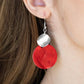 Opulently Oasis - Red - Paparazzi Earring Image
