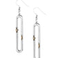 ​Linked and Synced - Silver - Paparazzi Earring Image