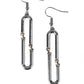 Linked and Synced - Black - Paparazzi Earring Image